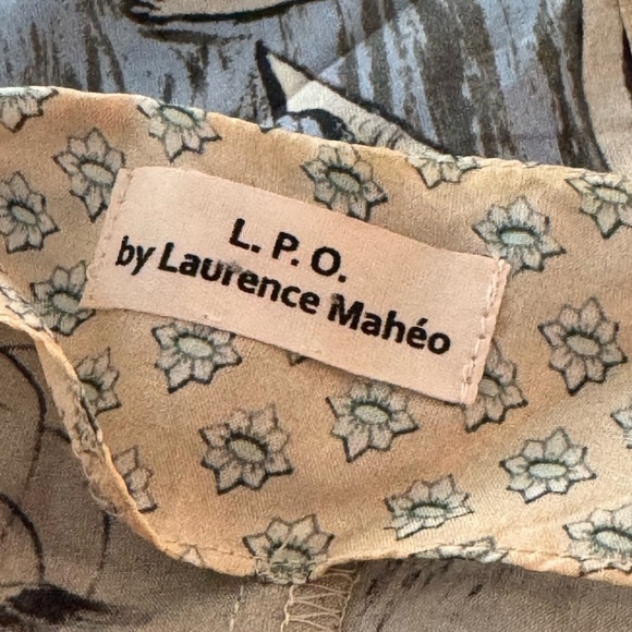 ANTHROPOLOGIE L.P.O. Laurence Maheo Silk Patchwork Tunic Dress Top Size M/L - Picture 9 of 10